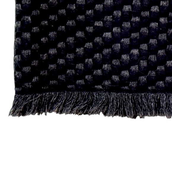 Antonio Salgado Blanket Black BCI Cotton Throw Blanket NEW WITH TAGS - Picture 9 of 10